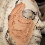 Costume Prosthetic - Zombie Exposed Cheekbone
