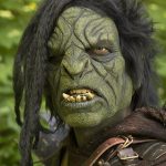 Orc Brute with Hair Mask - Green