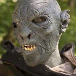 Beastial Orc Mask - Dark Green