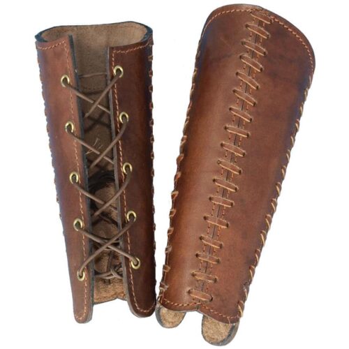 Squires Leather Bracers - Brown