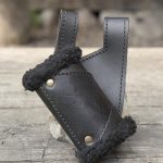 Epic Armoury Weapon Holder - Black with Black Fur - For Right Handed Person