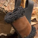 Epic Armoury Weapon Holder - Brown and Black with Black Fur - For Left Handed Person