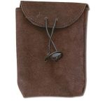 Suede Pouch - Small - Brown