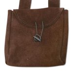 Suede Pouch - Large - Brown