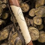 Archers Leather Quiver - Brown & Cream
