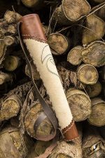 Archers Leather Quiver - Brown & Cream