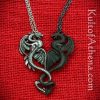 Draconic Tryst - Set of Interlocking Pendants