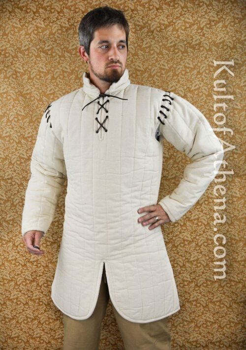 Gambeson with Removable Laced Arms - Natural