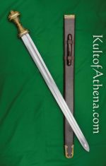 The Fetter Lane Sword - 8th Century Saxon Sword - Antiqued Brass Hilt