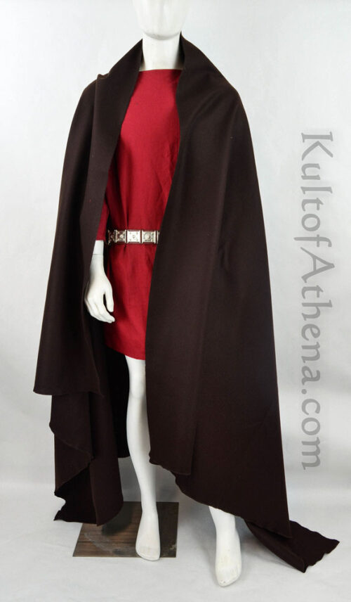 Roman Wool Sagum - Dark Brown