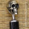 Silver Skull Carbon Fiber Sword Cane