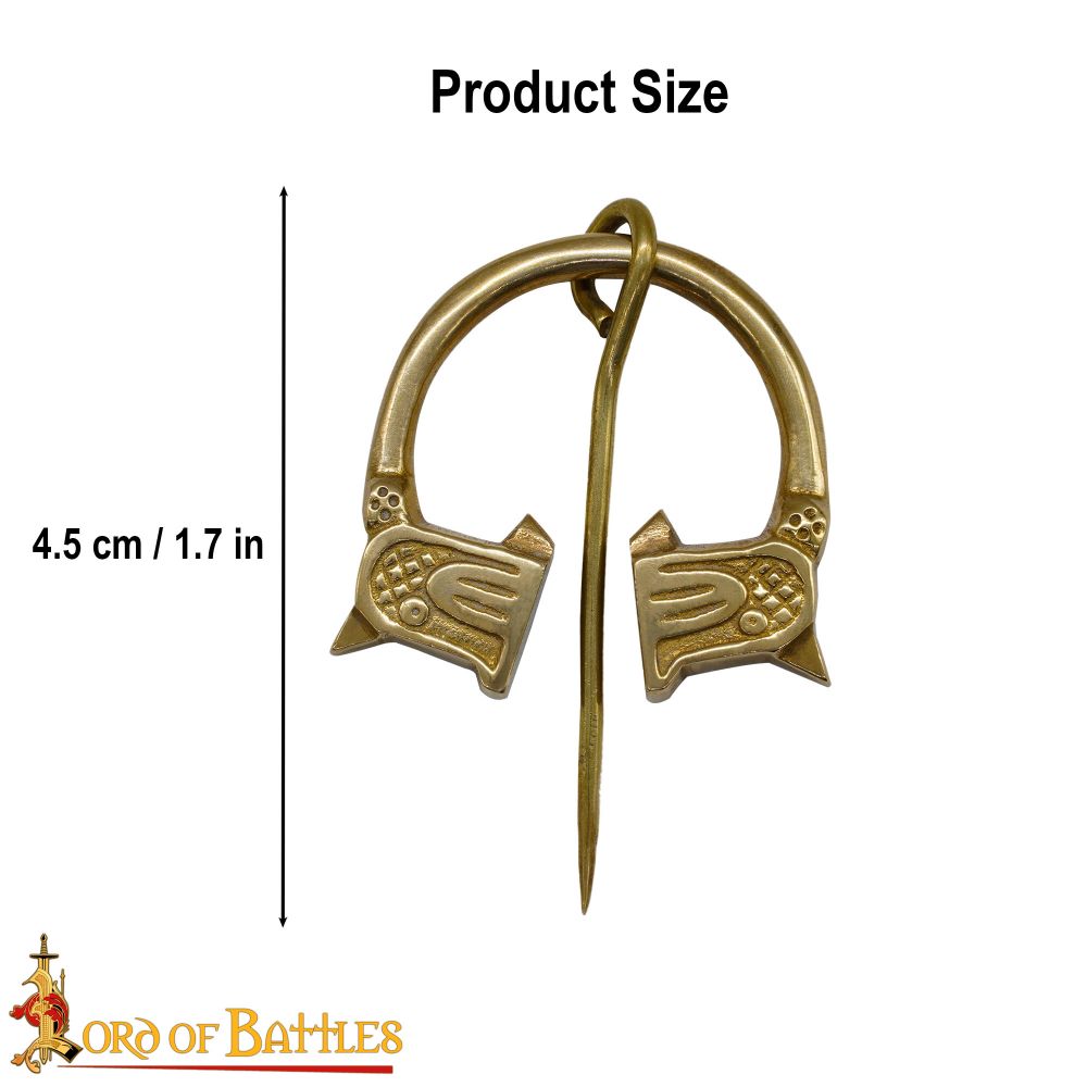 Large Viking Serpent Penannular Fibula / Brooch