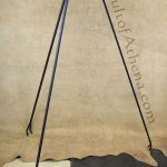 Three-Legged Foldable Iron Kettle Stand