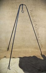 Three-Legged Foldable Iron Kettle Stand