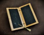 Wax Writing Tablet with Brass Stylus