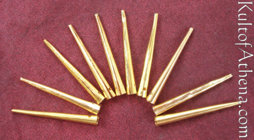 Brass Aiglets - Set of 10