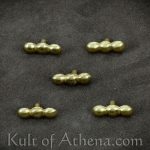 Brass Belt Studs / Conchos - Set of 5