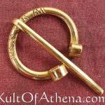 Brass Runic Horse Shoe Clasp / Fibula