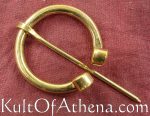 Brass Fibula with Rolled Ends