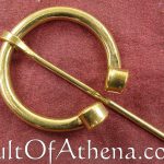 Brass Fibula with Rolled Ends
