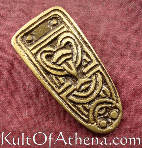 Antiqued Brass Viking Belt Chape