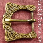 Antiqued Brass Viking Buckle