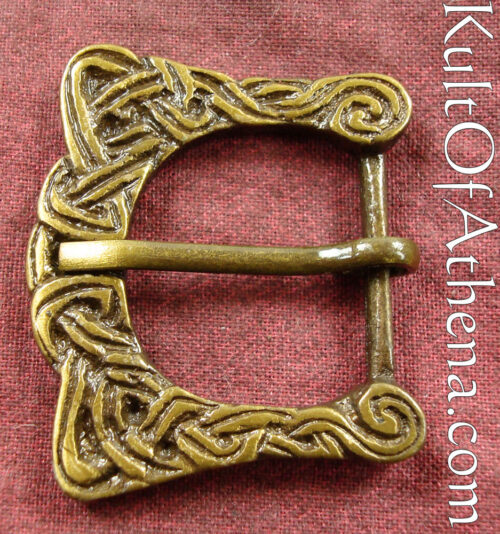 Antiqued Brass Viking Buckle