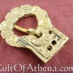 Medieval Brass Belt Buckle - Antiqued Finish