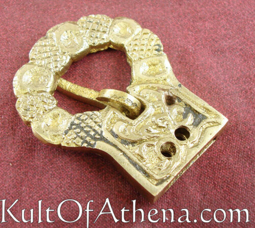 Medieval Brass Belt Buckle - Antiqued Finish