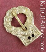 Medieval Brass Belt Buckle - Antiqued Finish