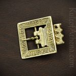 Brass Medieval Square Buckle