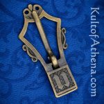Antiqued Brass Gothic Medieval Buckle