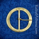 Large Brass Disc Buckle