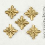 Brass Medieval Belt Studs - Set of 5