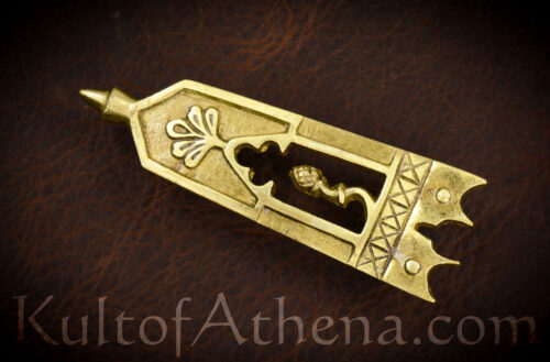 Medieval Brass Belt Chape