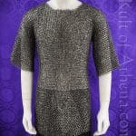 DFNT Titanium Chainmail Haubergeon - Dome Riveted Flat Rings