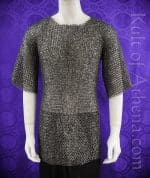 DFNT Titanium Chainmail Haubergeon - Dome Riveted Flat Rings