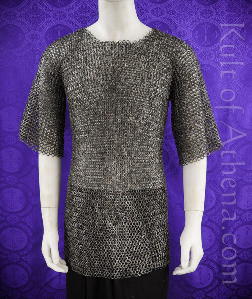 DFNT Titanium Chainmail Haubergeon - Dome Riveted Flat Rings