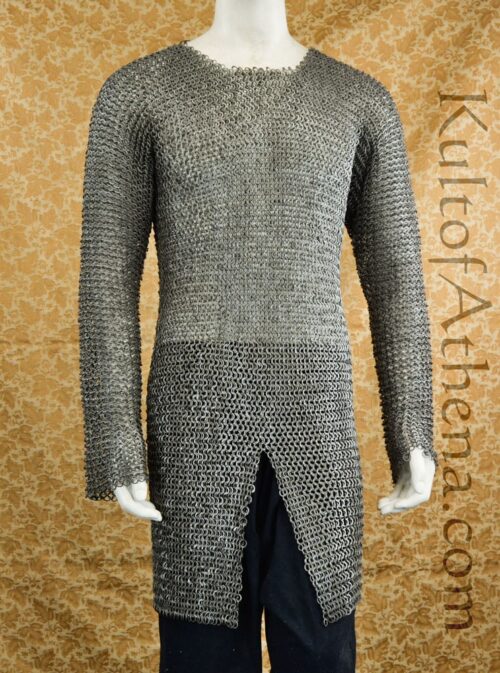 DANM Chainmail Hauberk - Alternating Dome Riveted Flat Rings