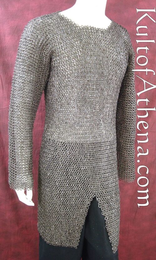 DFDS Chainmail Hauberk- Dome Riveted Construction - Stainless Steel Flat Rings - Close Out