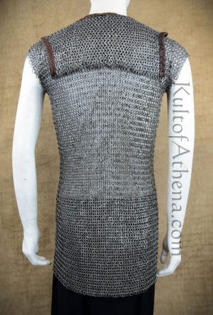 Chainmail Roman Lorica Hamata - Stainless Steel Dome Riveted Flat Rings ...