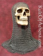 BRNH Mail Coif - Butted High Tensile Wire Rings