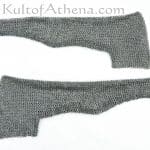 DANM Chainmail Sleeve and Shoulder Panels - Alternating Dome Riveted Mild Steel Flat Rings