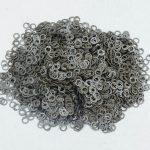 DFNM 1 kg Loose Chainmail Rings - Mild Steel Dome Riveted Flat Rings with Rivets 18 Gauge / 7 mm