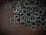DFNT 1 kg Loose Titanium Chainmail Rings - Flat Rings with Rivets 18 Gauge / 9mm - Riveted