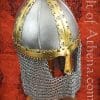 Russian Medieval Boyar Helm with Chain Mail Camail