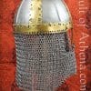Russian Medieval Boyar Helm with Chain Mail Camail