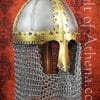 Russian Medieval Boyar Helm with Chain Mail Camail