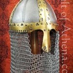 Russian Medieval Boyar Helm with Chain Mail Camail