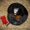 Combed Morion Helm with Red Plume - 16 Gauge Steel